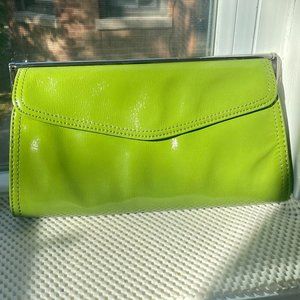 Tropical Lime Green Ann Taylor Clutch